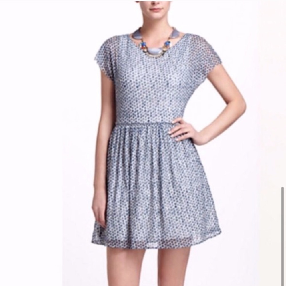 3/$25 Anthropologie Western Wear Polka Dot dress